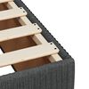 vidaXL Boxspringbett mit Matratze Dunkelgrau 200x200 cm Stoff