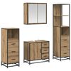 vidaXL Badezimmerm&ouml;bel-Set 4 Stk. Artisan-Eiche 65 x 33 x 60 cm