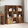 vidaXL B&uuml;cherschrank Altholz-Optik 98x29x97,5 cm Holzwerkstoff
