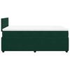 vidaXL Boxspringbett mit Matratze Dunkelgr&uuml;n 120x200 cm Samt