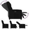 vidaXL Relaxsessel Elektrisch Schwarz Stoff