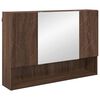 vidaXL Badezimmerm&ouml;bel-Set mit Schubladen 4 pcs Braun Eichen-Optik