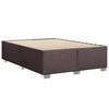 vidaXL Boxspringbett mit Matratze Dunkelbraun 140x190 cm Stoff