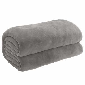 vidaXL Gewichtsdecke mit Bezug Grau 138x200 cm 6 kg Stoff