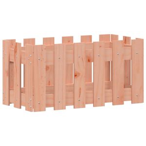 vidaXL Pflanzk&uuml;bel Lattenzaun-Design 60x30x30 cm Massivholz Douglasie
