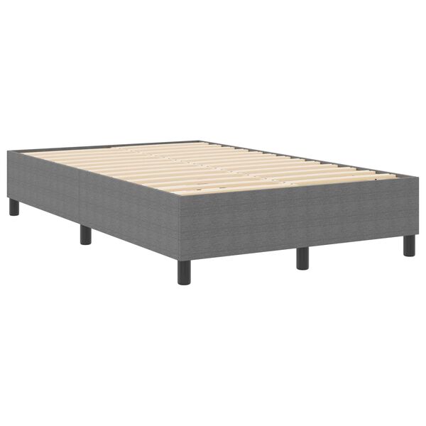 vidaXL Plattformbettgestell Hellgrau 120 x 190 cm Stoff