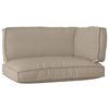 vidaXL Palettenkissenset 3 pcs Taupe Oxford-Stoff