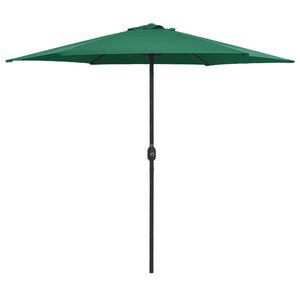 vidaXL Sonnenschirm mit Aluminium-Mast 270x246 cm Gr&uuml;n