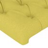 vidaXL Boxspringbett mit Matratze Gr&uuml;n 180x200 cm Stoff