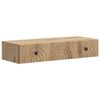 vidaXL Wandmontierter Beistelltisch 87,5 x 34,5 x 17 cm Holzwerkstoff