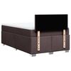 vidaXL Boxspringbett mit Matratze Dunkelbraun 120x200 cm Stoff