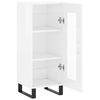 vidaXL Sideboard Hochglanz-Wei&szlig; 34,5x34x90 cm Holzwerkstoff