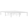 vidaXL Bettgestell Metall Wei&szlig; 140x190 cm