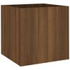 vidaXL Pflanzgefäß Braun Eichen-Optik 40x40x40 cm Holzwerkstoff