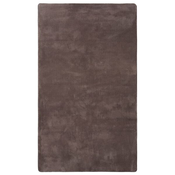 vidaXL Hochflor-Teppich Taupe 300x200 cm