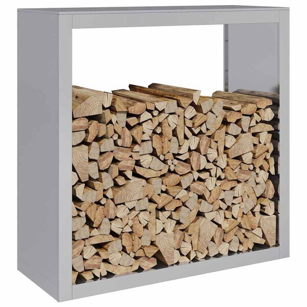 vidaXL Brennholzregal 100x40x100 cm Verzinkter Stahl