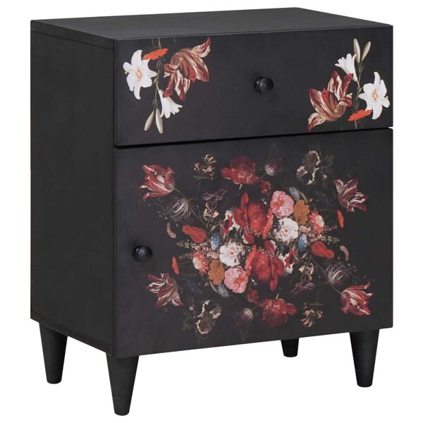 vidaXL Nachttisch Mehrfarbig 50 x 33 x 60 cm Massivholz Mango