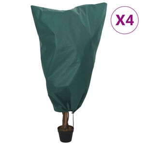 vidaXL Wintervlies mit Kordelzug 4 Stk. 70 g/m&sup2; 0,8x0,8 m