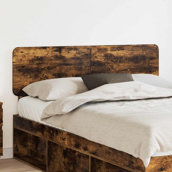 vidaXL Kopfteil Ger&auml;ucherte Eiche 140 cm Holzwerkstoff