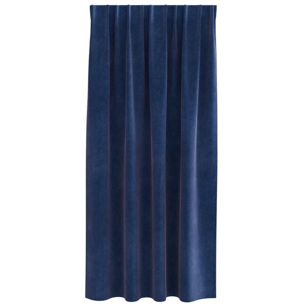 vidaXL Verdunkelungsvorh&auml;nge 2 pcs Dunkelblau 140 x 175 cm Samt