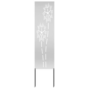 vidaXL Garten Sichtschutz-Leinwand Silber 32 x 140 cm Verzinkter Stahl