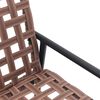 vidaXL Garten Essgruppe 4 pcs Braun Poly-Rattan