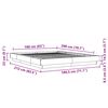 vidaXL Bettgestell mit LED Sonoma-Eiche 160x200 cm Holzwerkstoff