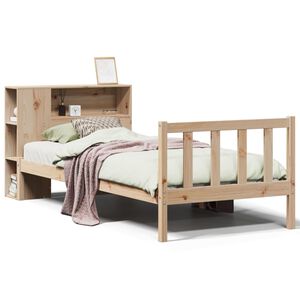 vidaXL B&uuml;cherregalbett ohne Matratze 75x190 cm Massivholz Kiefer