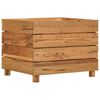 vidaXL Hochbeet 50x40x38 cm Teak Altholz und Stahl
