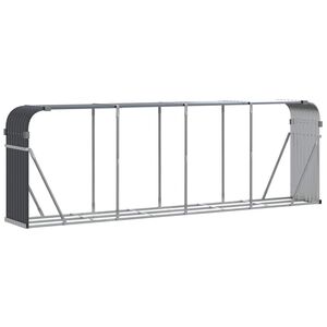 vidaXL Kaminholzunterstand Anthrazit 300x45x100 cm Verzinkter Stahl