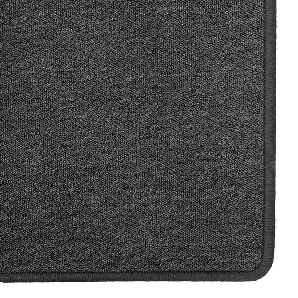 vidaXL Teppichl&auml;ufer Dunkelgrau 100 x 300 cm 100% Polypropylen