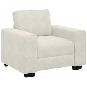 vidaXL Sessel Creme 100x77x82 cm Samt