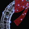 vidaXL Kranz mit 150 LEDs Kaltwei&szlig; 120 cm Acryl