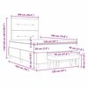 vidaXL Boxspringbett mit Matratze Hellgrau 120 x 190 cm Samt