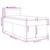vidaXL Boxspringbett mit Matratze Dunkelgr&uuml;n 80x200 cm Samt