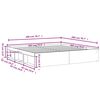 vidaXL Bettgestell R&auml;uchereiche 200x200 cm