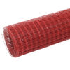 vidaXL Drahtzaun Stahl mit PVC-Beschichtung 25x1 m Rot