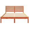 vidaXL Bettrahmen Wachsbraun 120 x 190 cm Massives Kiefernholz