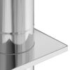 vidaXL Kaminverl&auml;ngerung Silber 25 x 25 x 82 cm Edelstahl