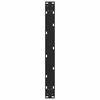vidaXL Couchtischbeine Schwarz 2 Stk. 70x(30-31) cm Stahl