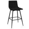 vidaXL Barhocker 2 Stk. Schwarz Samt