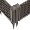vidaXL Pflanzkasten mit Erdspie&szlig;en Braun 362,5x42,5x28,5 cm PP