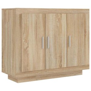 vidaXL Sideboard Sonoma-Eiche 92x35x75 cm Holzwerkstoff