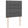 vidaXL Ottoman-Bett mit Matratze Dunkelgrau 100x200 cm Stoff