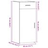 vidaXL Sideboard Braun Eichen-Optik 40x42,5x93 cm Holzwerkstoff