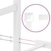vidaXL Bettgestell mit Kopfteil Metall Wei&szlig; 120x200 cm