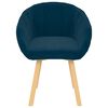 vidaXL Esszimmerstuhl Blau 62 x 58 x 76 cm Samt
