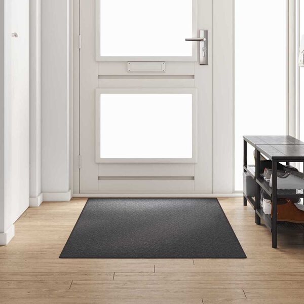 vidaXL Teppichl&auml;ufer Dunkelgrau 100 x 250 cm 100% Polypropylen