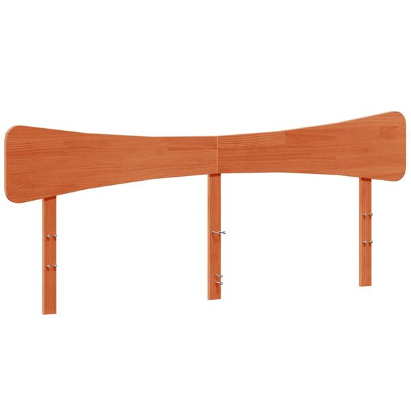 vidaXL Kopfteil Wachsbraun 200 cm Massivholz Kiefer