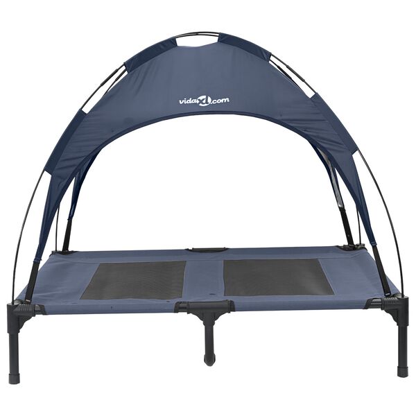 vidaXL Hundebett Marineblau 92 x 77 x 82,5 cm Stahl